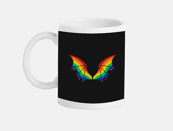 Rainbow Pride Bat Wings