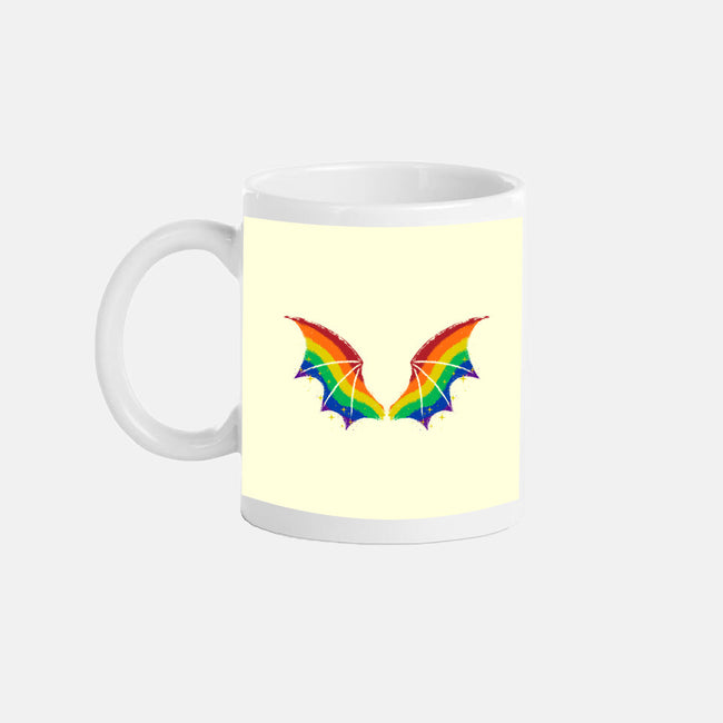 Rainbow Pride Bat Wings-None-Mug-Drinkware-xMorfina