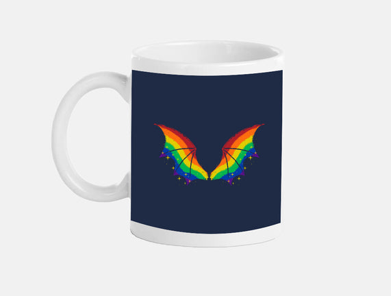 Rainbow Pride Bat Wings