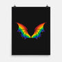 Rainbow Pride Bat Wings-None-Matte-Poster-xMorfina
