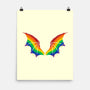Rainbow Pride Bat Wings-None-Matte-Poster-xMorfina