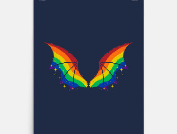 Rainbow Pride Bat Wings