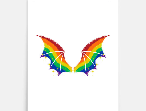 Rainbow Pride Bat Wings
