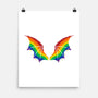 Rainbow Pride Bat Wings-None-Matte-Poster-xMorfina