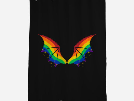 Rainbow Pride Bat Wings