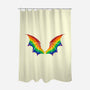 Rainbow Pride Bat Wings-None-Polyester-Shower Curtain-xMorfina
