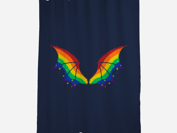 Rainbow Pride Bat Wings