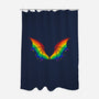 Rainbow Pride Bat Wings-None-Polyester-Shower Curtain-xMorfina