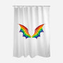 Rainbow Pride Bat Wings-None-Polyester-Shower Curtain-xMorfina