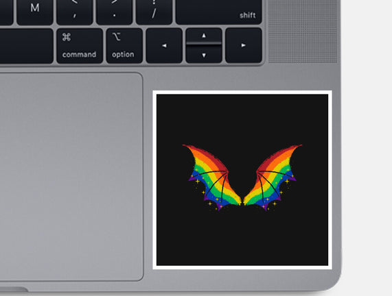 Rainbow Pride Bat Wings
