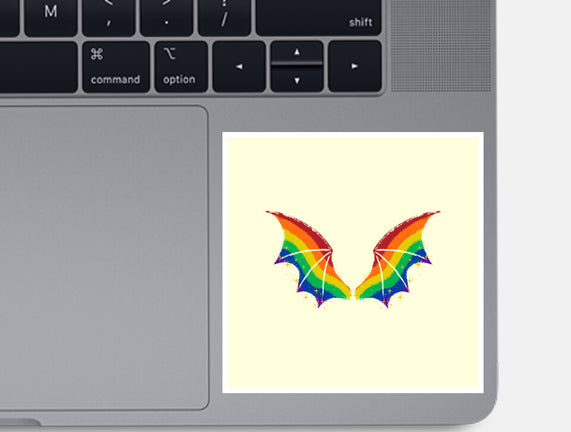 Rainbow Pride Bat Wings