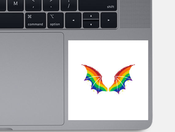 Rainbow Pride Bat Wings