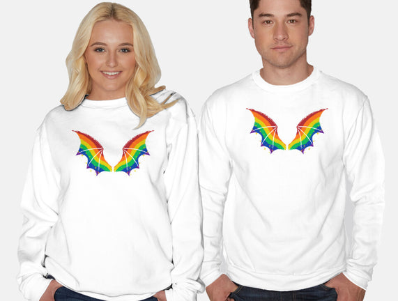 Rainbow Pride Bat Wings
