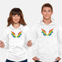 Rainbow Pride Bat Wings-Unisex-Pullover-Sweatshirt-xMorfina