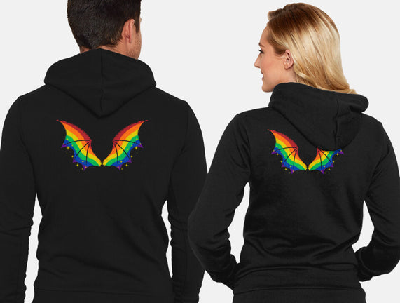 Rainbow Pride Bat Wings