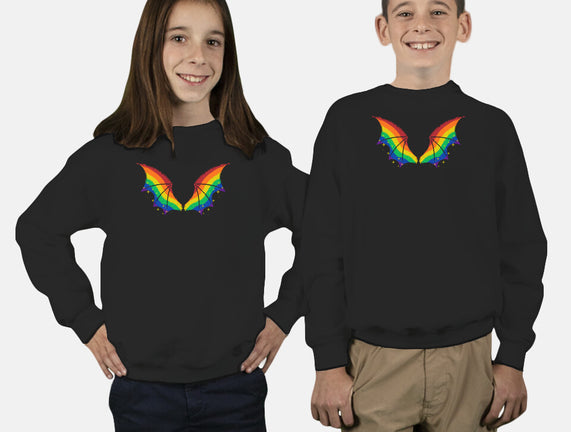Rainbow Pride Bat Wings