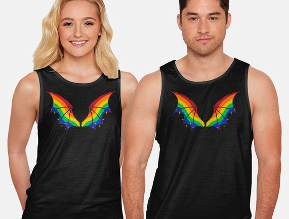 Rainbow Pride Bat Wings