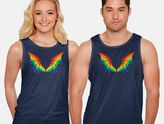 Rainbow Pride Bat Wings