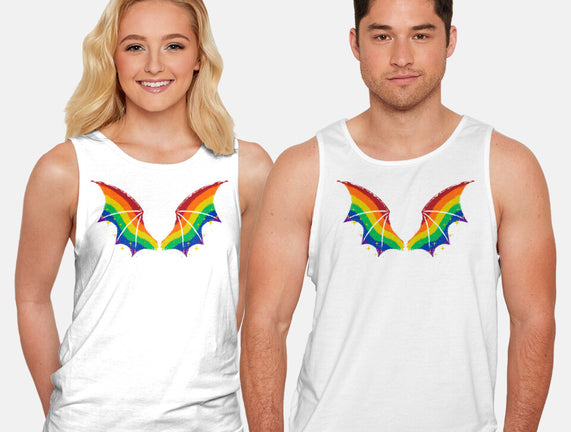 Rainbow Pride Bat Wings