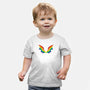 Rainbow Pride Bat Wings-Baby-Basic-Tee-xMorfina