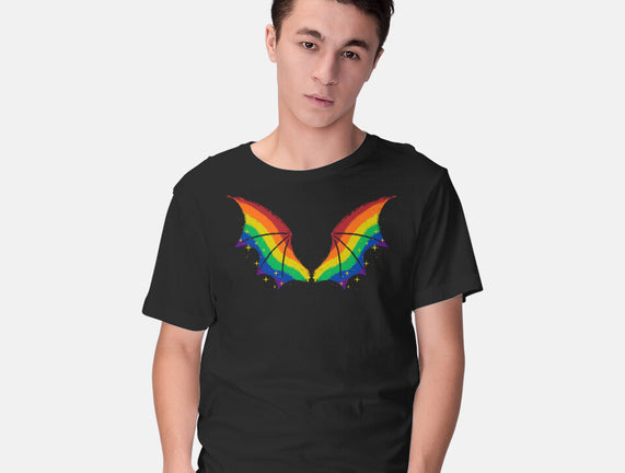 Rainbow Pride Bat Wings