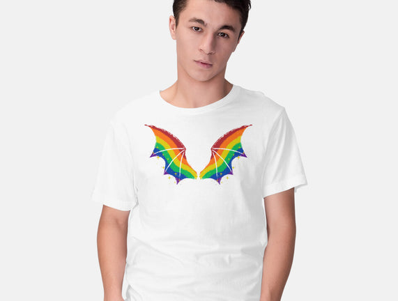 Rainbow Pride Bat Wings