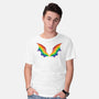 Rainbow Pride Bat Wings-Mens-Basic-Tee-xMorfina