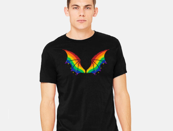 Rainbow Pride Bat Wings