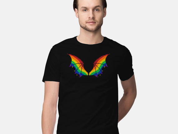 Rainbow Pride Bat Wings