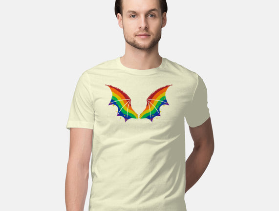 Rainbow Pride Bat Wings