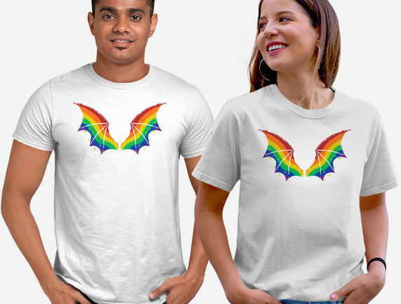 Rainbow Pride Bat Wings