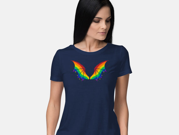 Rainbow Pride Bat Wings