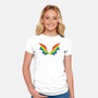 Rainbow Pride Bat Wings-Womens-Fitted-Tee-xMorfina