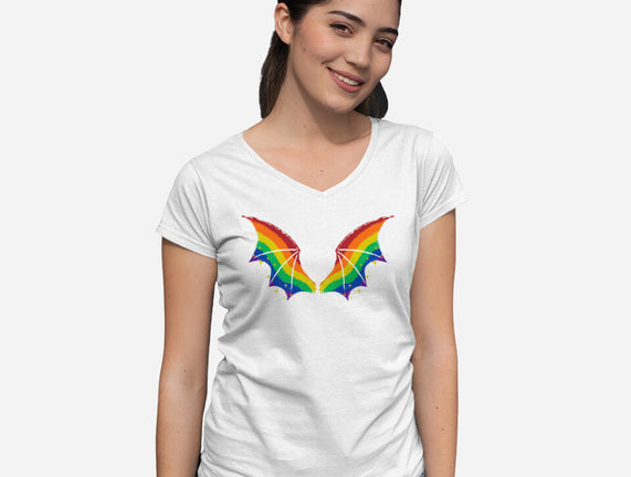 Rainbow Pride Bat Wings