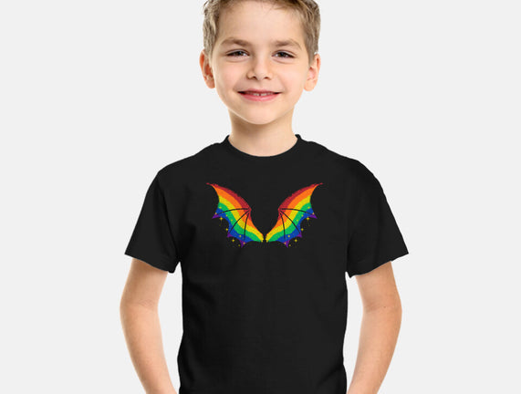 Rainbow Pride Bat Wings