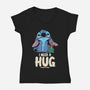 I Need Hug-Womens-V-Neck-Tee-turborat14