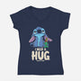 I Need Hug-Womens-V-Neck-Tee-turborat14
