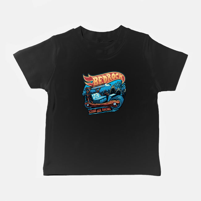 Bedrock Racing-Baby-Basic-Tee-glitchygorilla