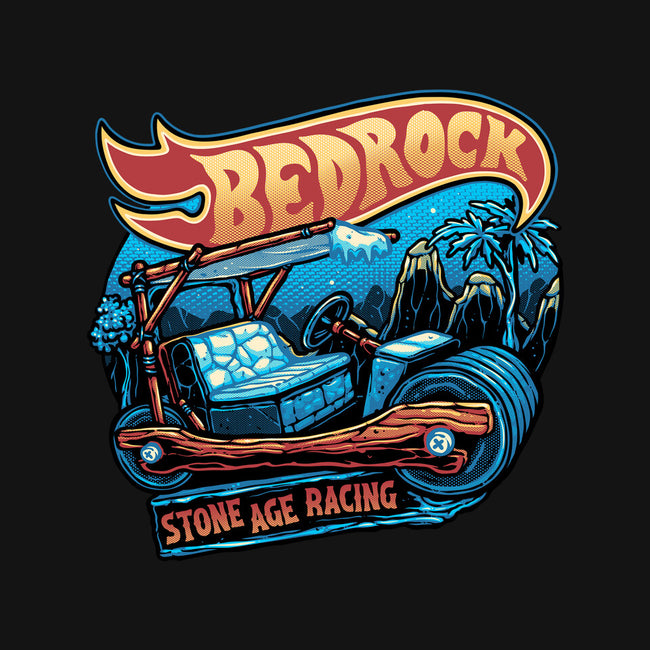 Bedrock Racing-Mens-Basic-Tee-glitchygorilla