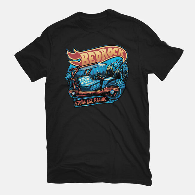 Bedrock Racing-Womens-Basic-Tee-glitchygorilla