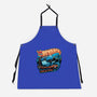 Bedrock Racing-Unisex-Kitchen-Apron-glitchygorilla