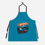 Bedrock Racing-Unisex-Kitchen-Apron-glitchygorilla