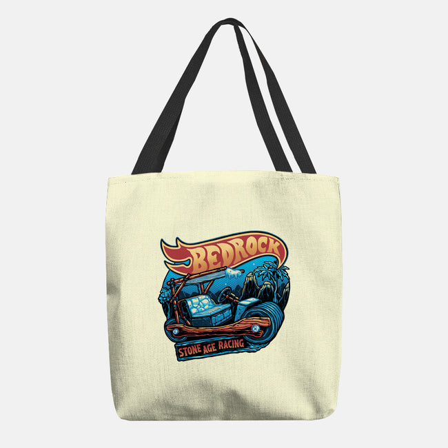 Bedrock Racing-None-Basic Tote-Bag-glitchygorilla