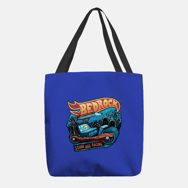 Bedrock Racing-None-Basic Tote-Bag-glitchygorilla