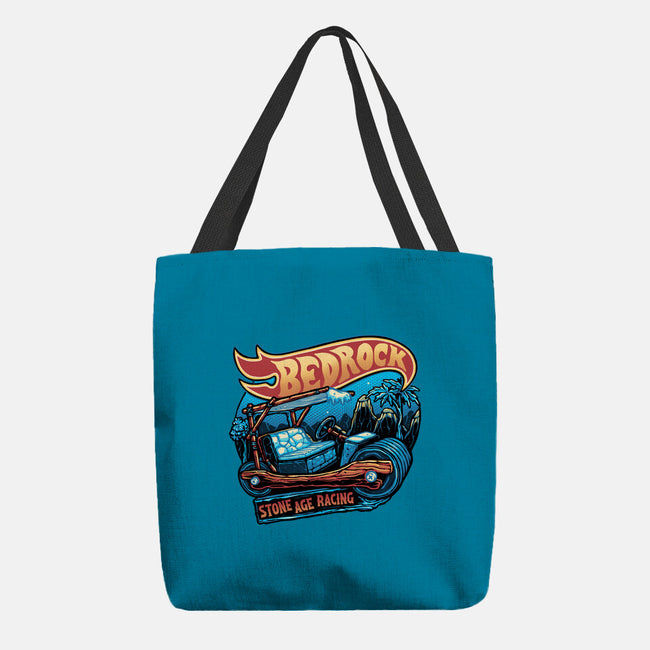 Bedrock Racing-None-Basic Tote-Bag-glitchygorilla