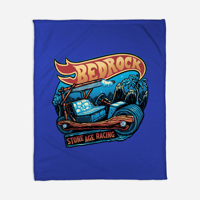 Bedrock Racing-None-Fleece-Blanket-glitchygorilla