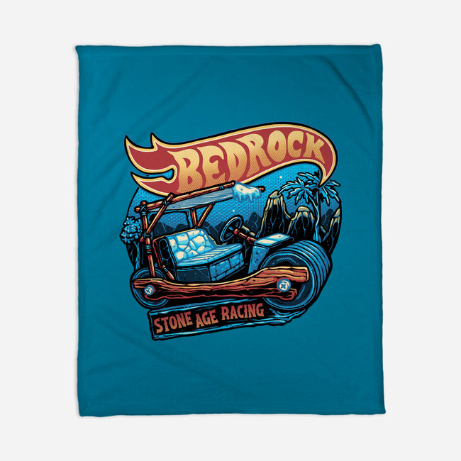Bedrock Racing-None-Fleece-Blanket-glitchygorilla