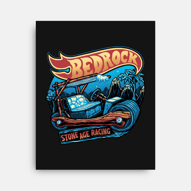 Bedrock Racing-None-Stretched-Canvas-glitchygorilla