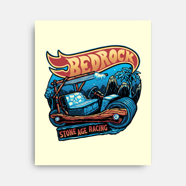 Bedrock Racing-None-Stretched-Canvas-glitchygorilla