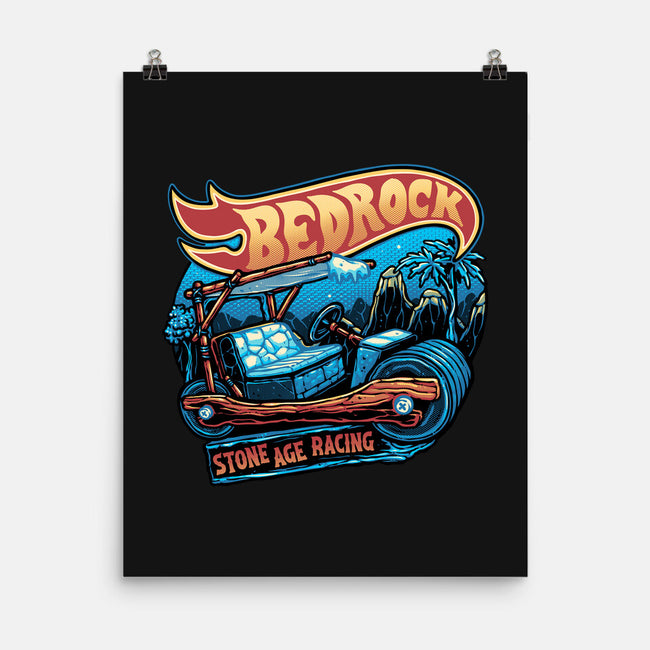 Bedrock Racing-None-Matte-Poster-glitchygorilla